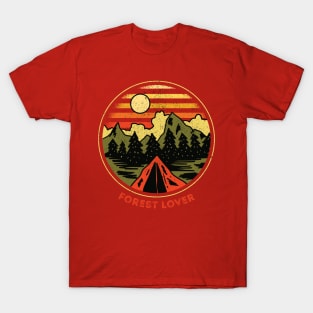 Camping Life in Wonderlust and Hiking trail Gift for forest lover T-Shirt